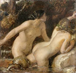 Nymphen mit einem Seeungeheuer