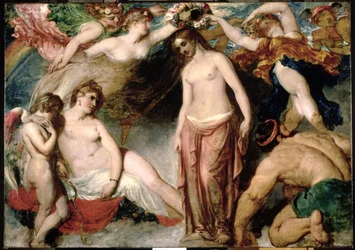 Pandora von den Jahreszeiten gekrönt, 1824