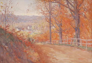 Straße im Herbst