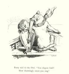 Die Eule und die Katze