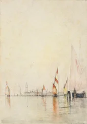 Boote auf der Lagune, Venedig