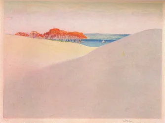 Sanddünen, Dänemark, um 1917