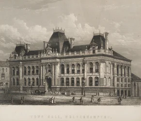 Rathaus, Wolverhampton, ca. 1871