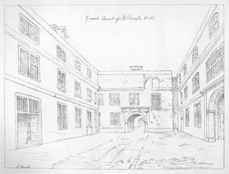 Großer Hof von Blackwell Hall, City of London, 1886
