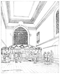 Innenraum der Guildhall-Kapelle, City of London, 1886