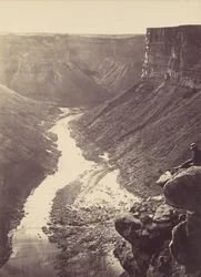 Grand Canyon, Colorado River, in der Nähe von Paria Creek, Blick nach Westen, 1872