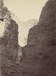 Kalksteinwände, Kanab Wash, Colorado River, 1872