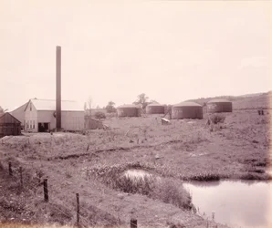 Ölpumpstation, in der Nähe von Athen, für die Lehigh Valley Railroad