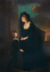Mrs. Siddons und ihr Sohn in der Tragödie von Isabella, 1784, 1935
