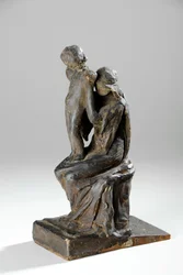 Modell für die Figuren einer Mutter und eines Kindes