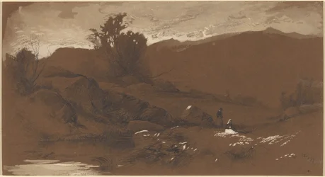 Figuren in einer Landschaft