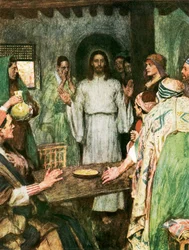 Dann kam Jesus und stand in ihrer Mitte