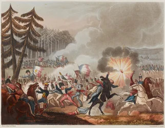 Schlacht von Barrosa am 5. März 1811, graviert von J.C. Stadler, veröffentlicht 1818