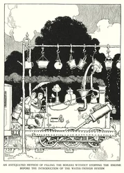 Illustration für Railway Ribaldry von W Heath Robinson