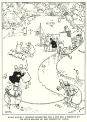 Illustration für Railway Ribaldry von W Heath Robinson