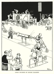 Illustration für Railway Ribaldry von W Heath Robinson (Lithografie)