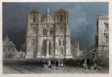 Dom von Regensburg (Stich, ca. 1830)