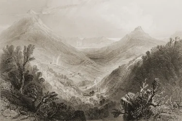 Glen of the Downs, County Wicklow, Irland, aus 