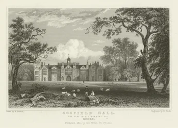 Gosfield Hall, der Sitz von E.G. Barnard, Esquire, Essex
