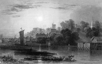 Maldon, Essex, gestochen von Henry Adlard, 1831