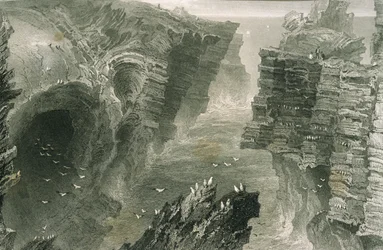 Puffin Hole in Kilkee, County Clare, Irland, aus 