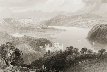 Tal des Blackwater zwischen Youghal (County Cork) und Lismore (County Waterford), Irland, aus 
