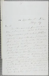 Signierter Brief von William Henry Fox Talbot an James David Forbes, 1839