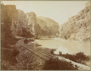 Echo-Klippen, Canyon des Grand River, Glenwood Extension, Colorado, 1885