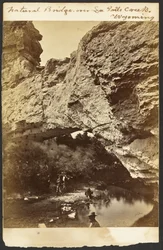 [Natürliche Brücke, von oben, La Prêle Canyon, Wyoming]