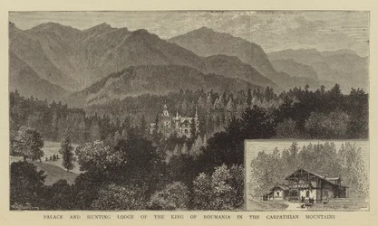 Palast und Jagdschloss des Königs von Rumänien in den Karpaten