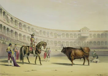 Picador fordert den Stier heraus, 1865