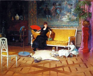 Die Puppen-Teestunde, 1885