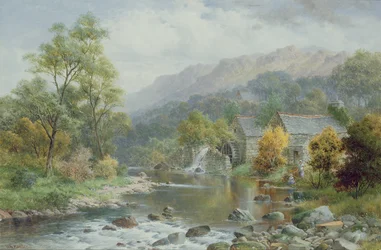 Annähernder Herbst auf der Arran, Dolgelly