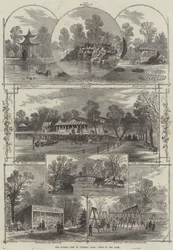 Der Besuch der Königin im Victoria Park, Ansichten im Park