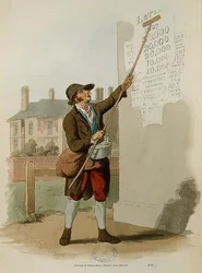 Der Plakatkleber aus 