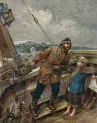 Mein Vater ist am Steuer