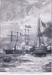 Empfang der französischen Flotte in Portsmouth 1865 n. Chr.
