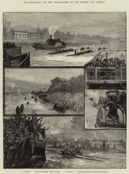 Ruderwettkampf um die Meisterschaft auf der Themse letzten Montag