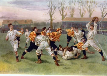 Das Fußballspiel, 1890