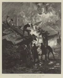 Der Eisenbahnunfall bei Thirsk, eine Nachtszene