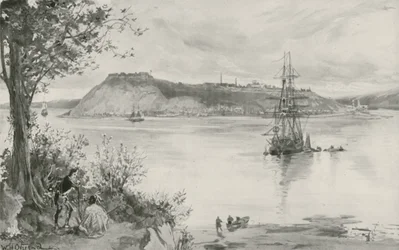 Ansicht der Stadt und Festung von Quebec, 1759