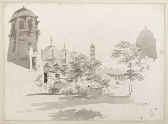 Ansicht der Cuttera, gebaut von Jaffier Cawn in Murishidbad, um 1781