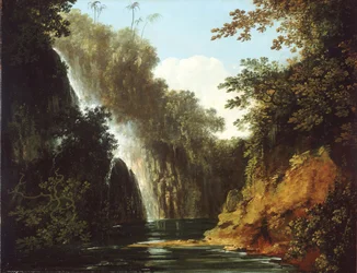 Ein Wasserfall in Tahiti