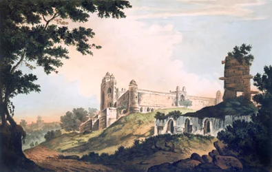 Pl. 12 Ein Blick auf die Moschee in Futtipoor Sicri, aus 