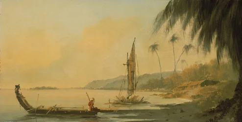 Blick von Point Venus, Insel Otaheite (Tahiti)