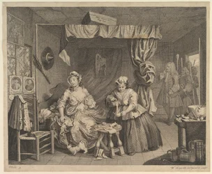 Der Lebensweg einer Dirne, Tafel 3, vor April 1732