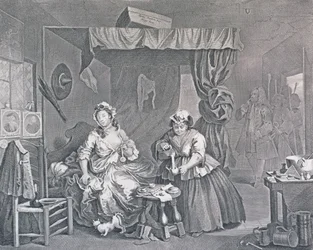 Der Lebensweg einer Dirne, Platte Drei: Von einem Magistrat verhaftet, 1732