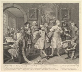 Der Lebenslauf eines Wüstlings, Platte 2, 25. Juni 1735