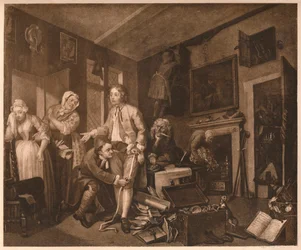 Ein Wüstling Fortschritt, Szene I, 1735