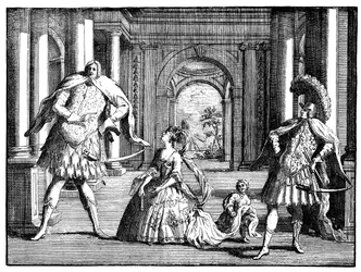 Berenstat, Cuzzoni und Senesino, ca. 1725